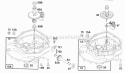 Sump Base Assemblies Diagram and Parts List for 124702-0220-01  Briggs and Stratton Engine